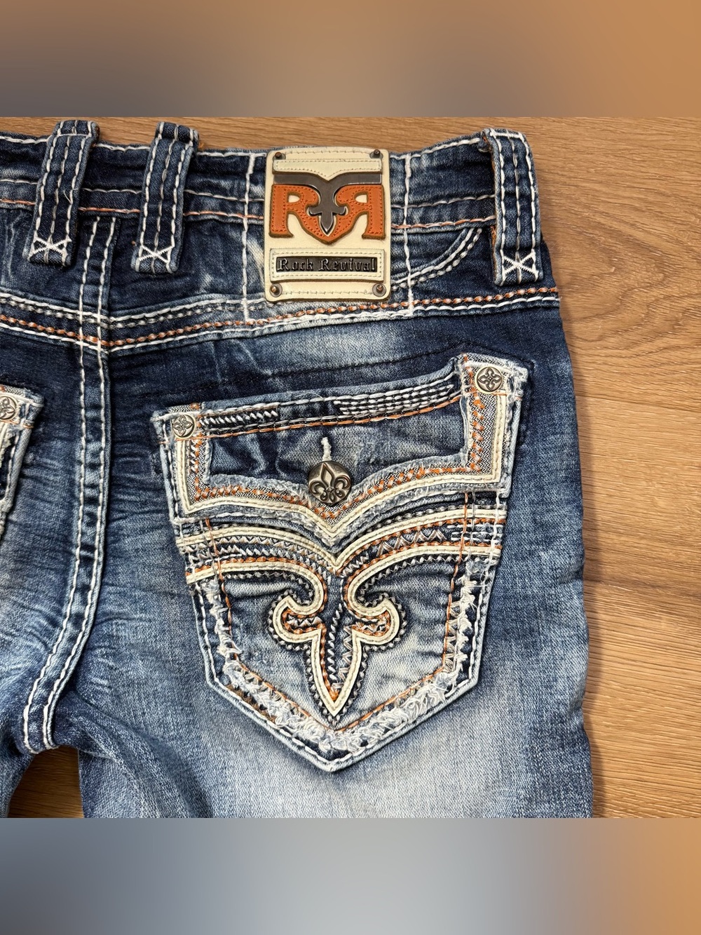 Men’s Rock Revival "Taiki Straight" Jeans Size 31 X 32 Discontinued 2014 MINT